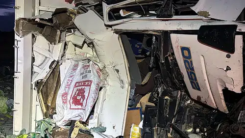 Tarsus-Pozantı Otoyolu'nda acı son: Sebze yüklü kamyonun sürücüsü hayatını kaybetti