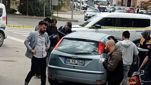 Çubuk'ta akaryakıt istasyonunda şüpheli ölüm: Otomobilde iki cansız beden