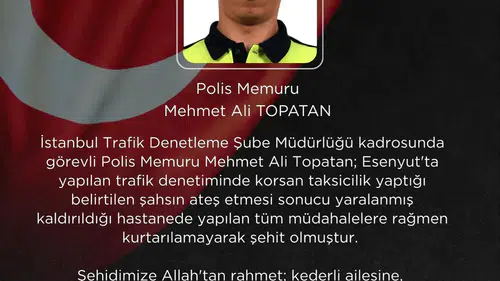 Esenyurt'taki denetim acı bitti: Bakan Çiftçi'den şehit polis için taziye mesajı