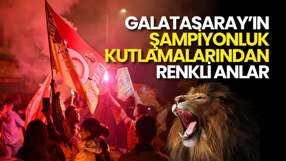 Galatasaray'ın Şampiyonluk Kutlamalarında Dikkat Çeken Anlar