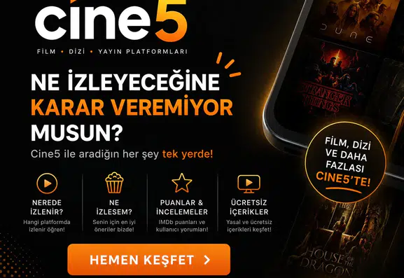 "Ne İzlesem?" Sorusunun Cevabı Artık Tek Bir Adreste: Cine5.com