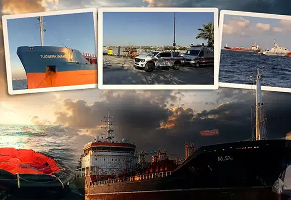 Marmara Denizi'nde batan kargo gemisinin enkazı tespit edildi