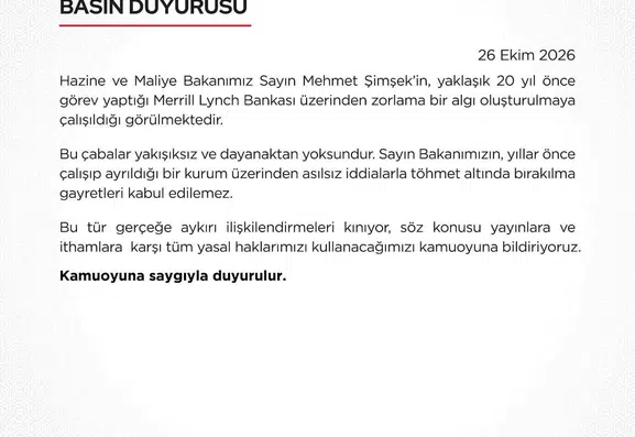 Bakan Şimşek'e yönelik karalama kampanyasına sert tepki: Yasal süreç başlatılıyor