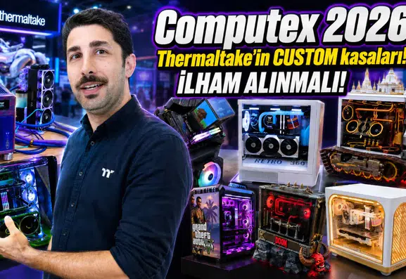 Computex 2026 fuarında bilgisayar kasaları sanata dönüştü