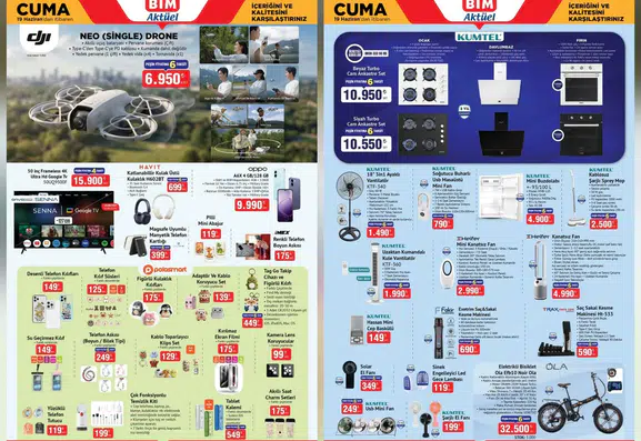 BİM raflarına 4K çekim yapan hafif drone geliyor
