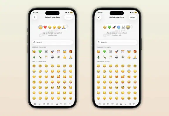 WhatsApp tepki emojilerini artık dilediğiniz gibi değiştirebileceksiniz