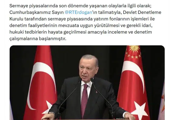 Sermaye piyasalarında kritik hamle: Cumhurbaşkanı Erdoğan'ın talimatıyla denetim düğmesine basıldı