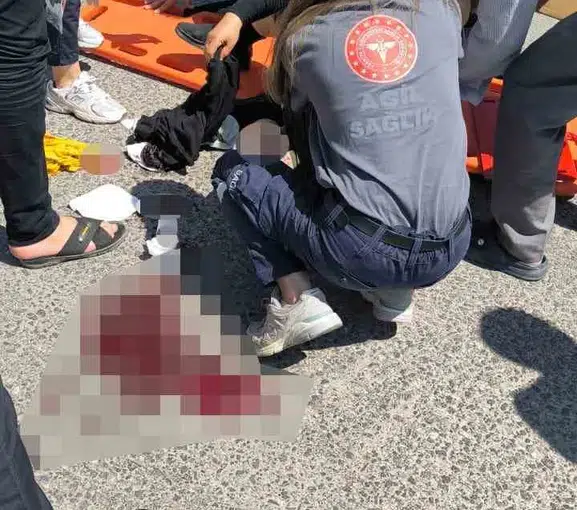 Nusaybin'de motosikletten düşen kadın yaşam savaşı veriyor