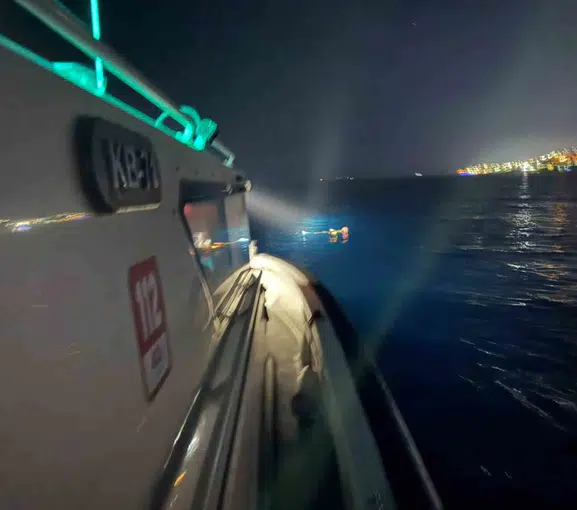 Bodrum açıklarında kulaç atarak Yunanistan'a geçmeye çalışan bir kişi yakalandı