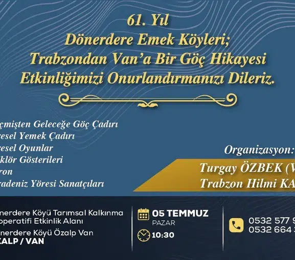 Trabzon’dan Van’a kurulan 61 yıllık kardeşlik köprüsü