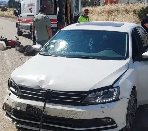 Amasya'da motosiklet kazası 65 yaşındaki sürücü hayatını kaybetti
