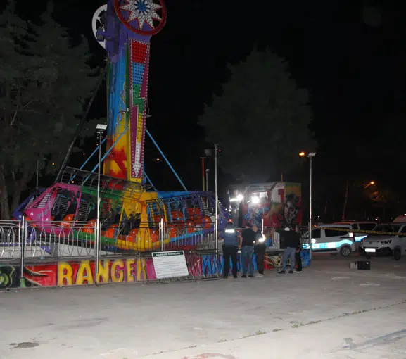 Amasya'da lunapark kazası bir gencin hayatına mal oldu