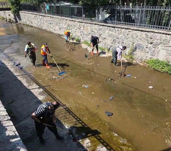 Ardahan Alabalık Deresi çöplerden arındırıldı