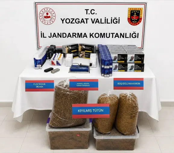 Yozgat Yerköy'de kaçak tütün operasyonu