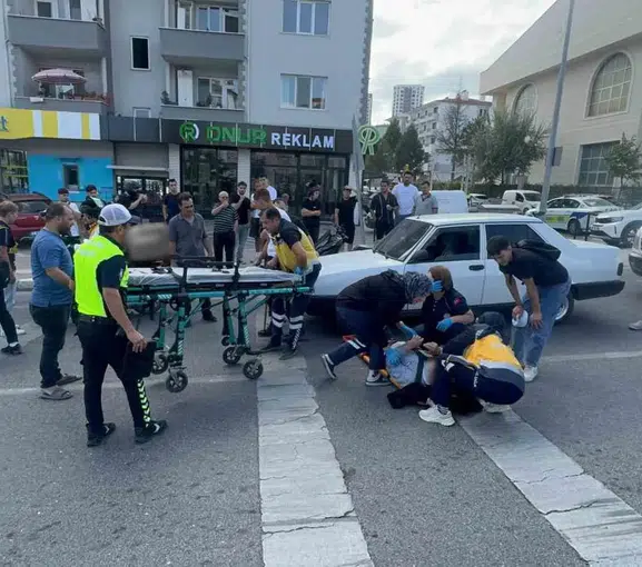 Bilecik’te yaya geçidinde motosiklet kazası