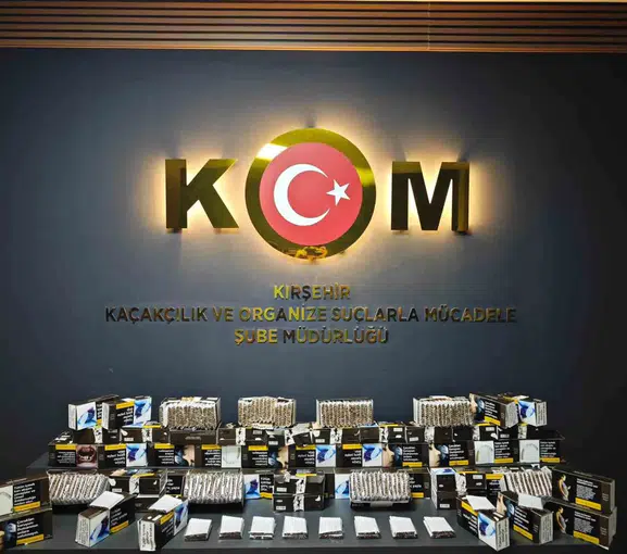 Kırşehir’de kaçak tütün operasyonu 15 binin üzerinde makaron yakalandı