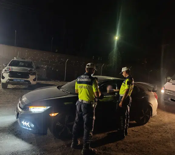 Diyadin yollarında sıkı denetim 28 sürücüye ağır ceza