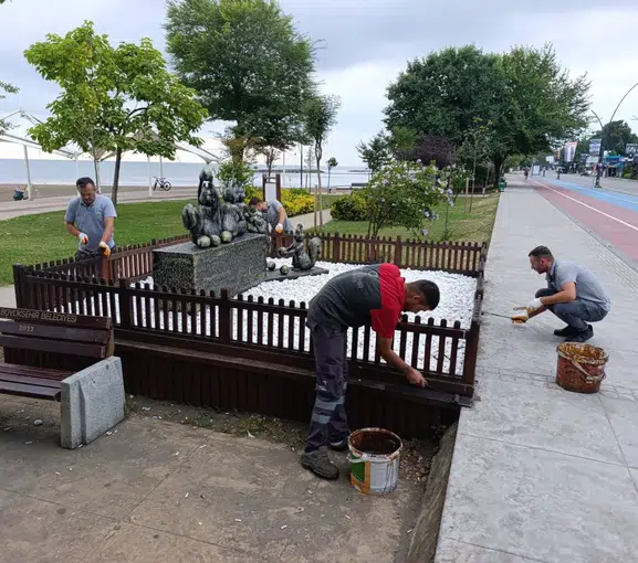 Ordu’nun parkları ve oturma alanları yenileniyor