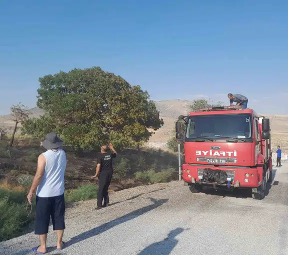 Karapınar’da sigara izmariti yüzünden çıkan yangın korkuttu