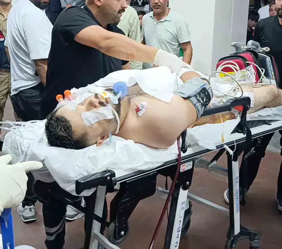 Hastane bahçesinde kurşunların hedefi oldular