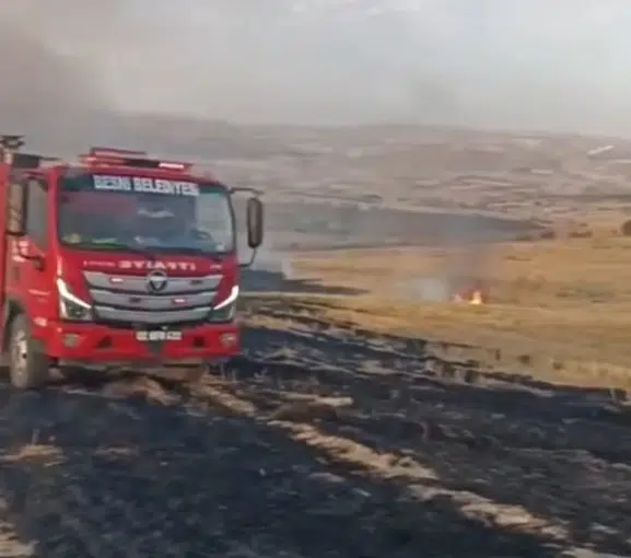 Besni'de korkutan alevler: İtfaiye ekipleri zamanla yarıştı