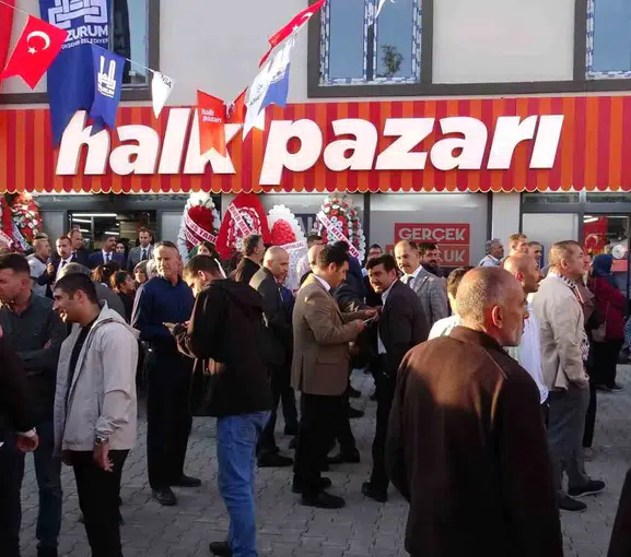 Erzurum'da ekonomik destek hamlesi: Halk Pazarı zinciri büyüyor