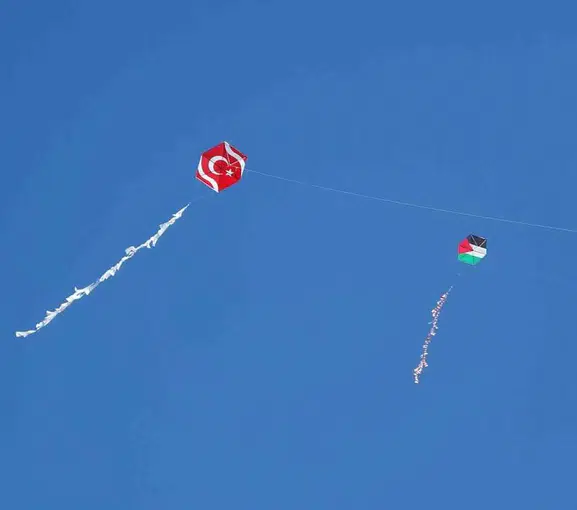 Ardahan Kalesi'nden Gazze'ye yükselen özgürlük çığlığı