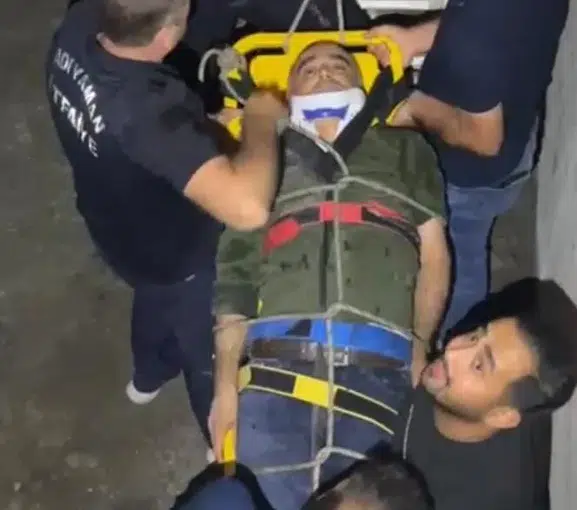 Adıyaman'da gece mesaisinde korku dolu anlar: Bekçi merdiven boşluğuna çakıldı