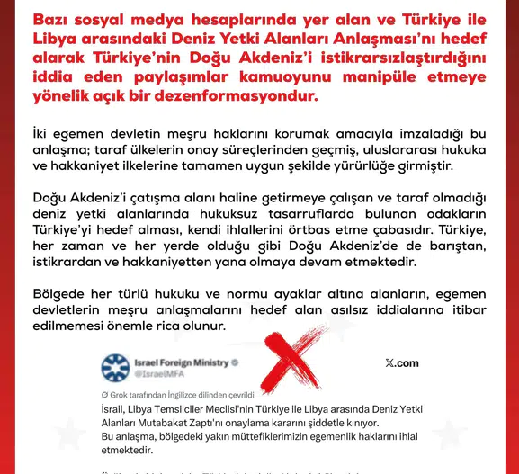 Doğu Akdeniz'de algı operasyonuna geçit yok: İletişim Başkanlığı'ndan kritik uyarı