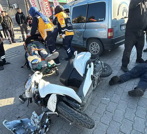 Tavşanlı'da Sanayi Sitesi'nde korkutan kaza: İki genç yaralandı