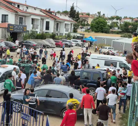 Datça’da kupa finali sahada kavgayla bitti
