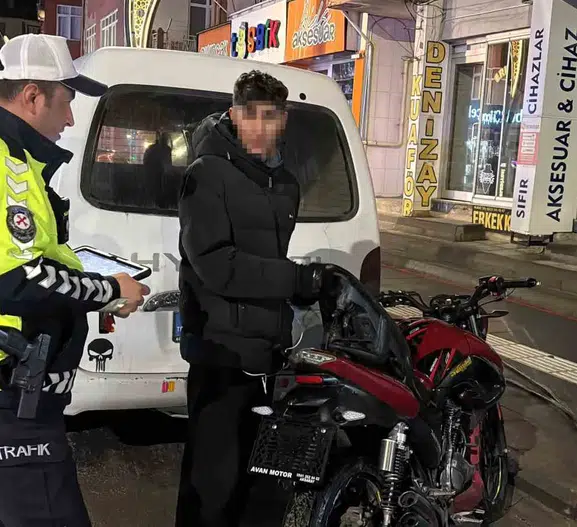 Aksarayda bekçilere kafa tutan sürücüye ağır fatura kesildi