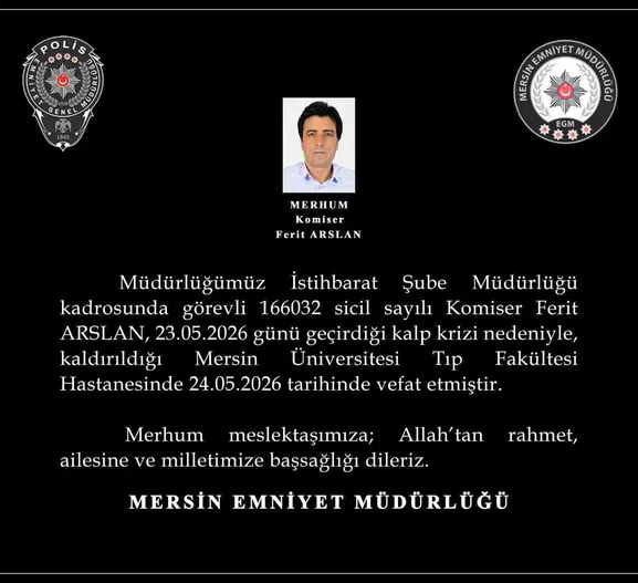Mersin Emniyeti mesai arkadaşını Diyarbakır’a uğurladı