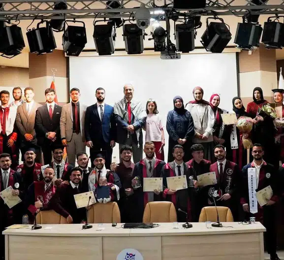 Karabük Üniversitesinde Filistinli öğrencilerin mezuniyet günü