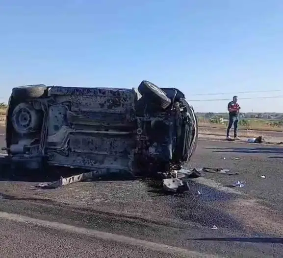 Şanlıurfa Bozova’da otomobil devrildi 2 kişi hayatını kaybetti