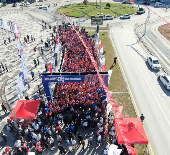 Arslantepe'de dev maraton heyecanı yaşandı