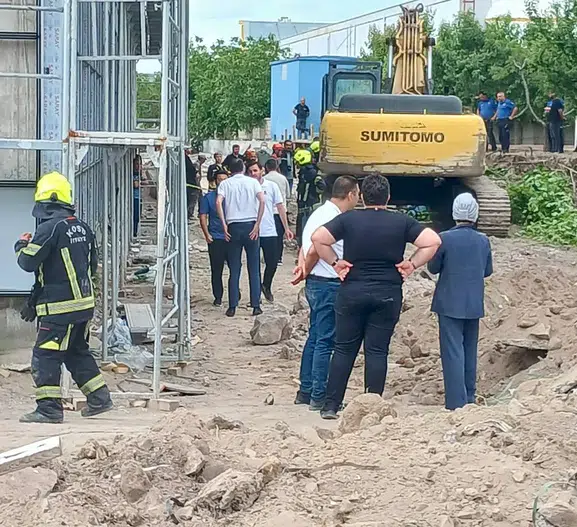 Kayseri'de inşaat alanında duvar kazası