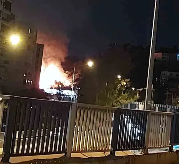 Bayraklı’da otluk alanda yükselen alevler paniğe neden oldu?