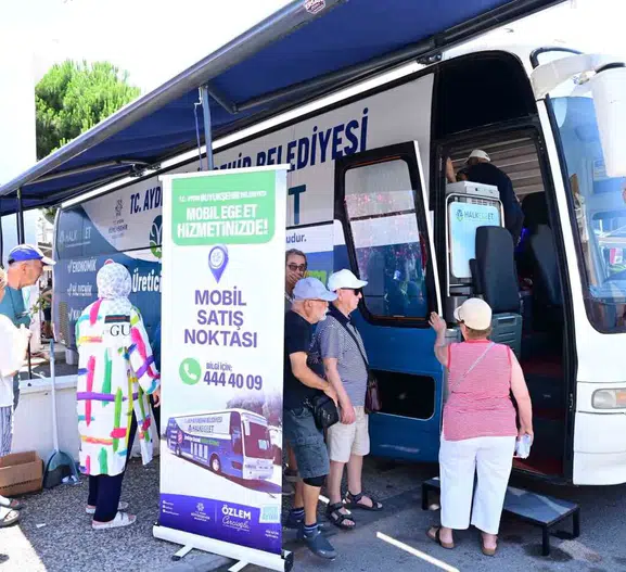 Didim Akbük’te uygun fiyatlı et satışına büyük ilgi
