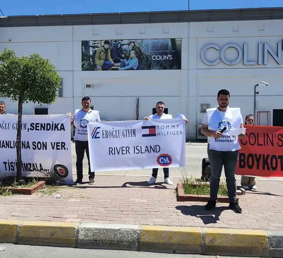 Uşak’ta Colin’s grevinde 34. gün İşçiler haklarını arıyor