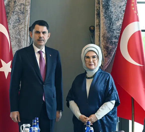 Emine Erdoğan ve Bakan Kurum çevre projelerini masaya yatırdı