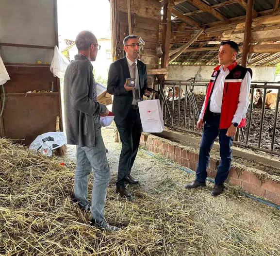 Uşaklı üreticinin kapısı çalındı sahada denetim yapıldı