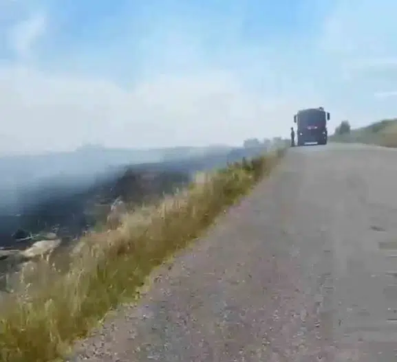 Edirne İpsala’da korkutan mera yangını söndürüldü