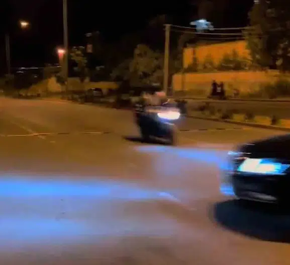 Kırıkkale’de motosiklet kazası kamerada