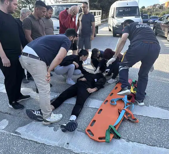 Safranbolu yolunda motosiklet kazası