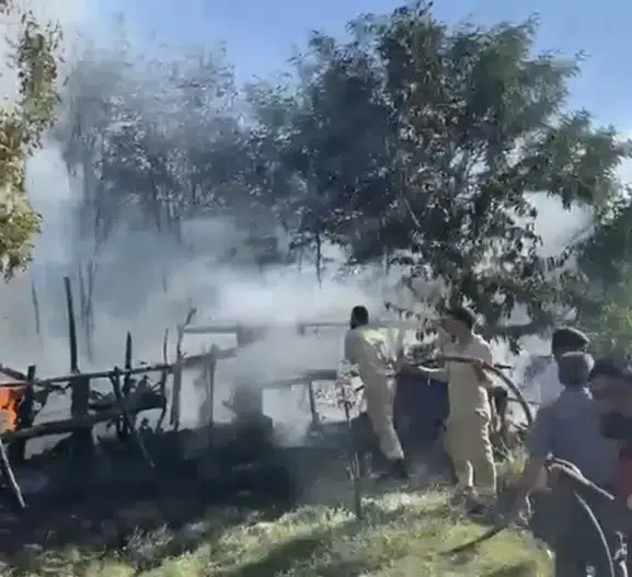 Bingöl’de korkutan bahçe yangını ormana ulaşmadan durduruldu