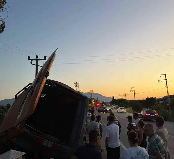 Datça'da yürekleri ağza getiren kaza