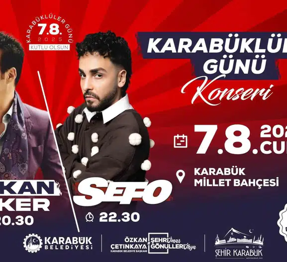 Karabüklüler Günü için dev konser hazırlığı