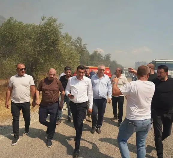 Edremit’te zeytinlikleri saran alevler kontrol altına alındı