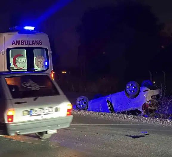 Eskişehir yolunda arkadan çarptı ve kayıplara karıştı
